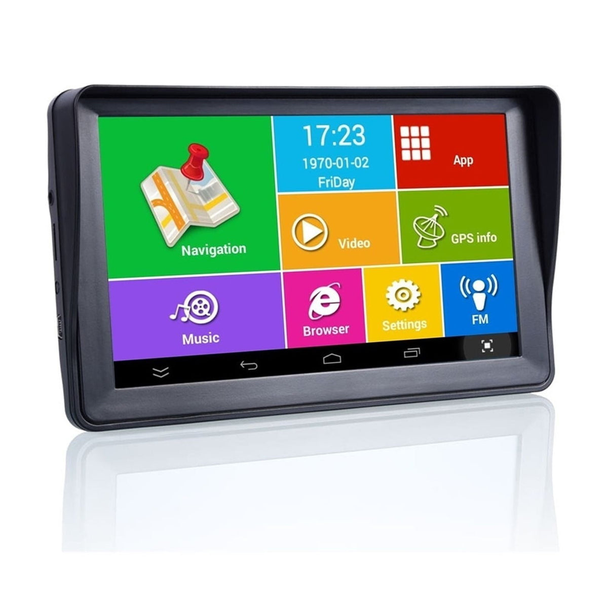 7Inch 8G or 16GB +RAM512MB Car GPS Navigation AV-IN Bluetooth WIFI FM Transmitter Bundle