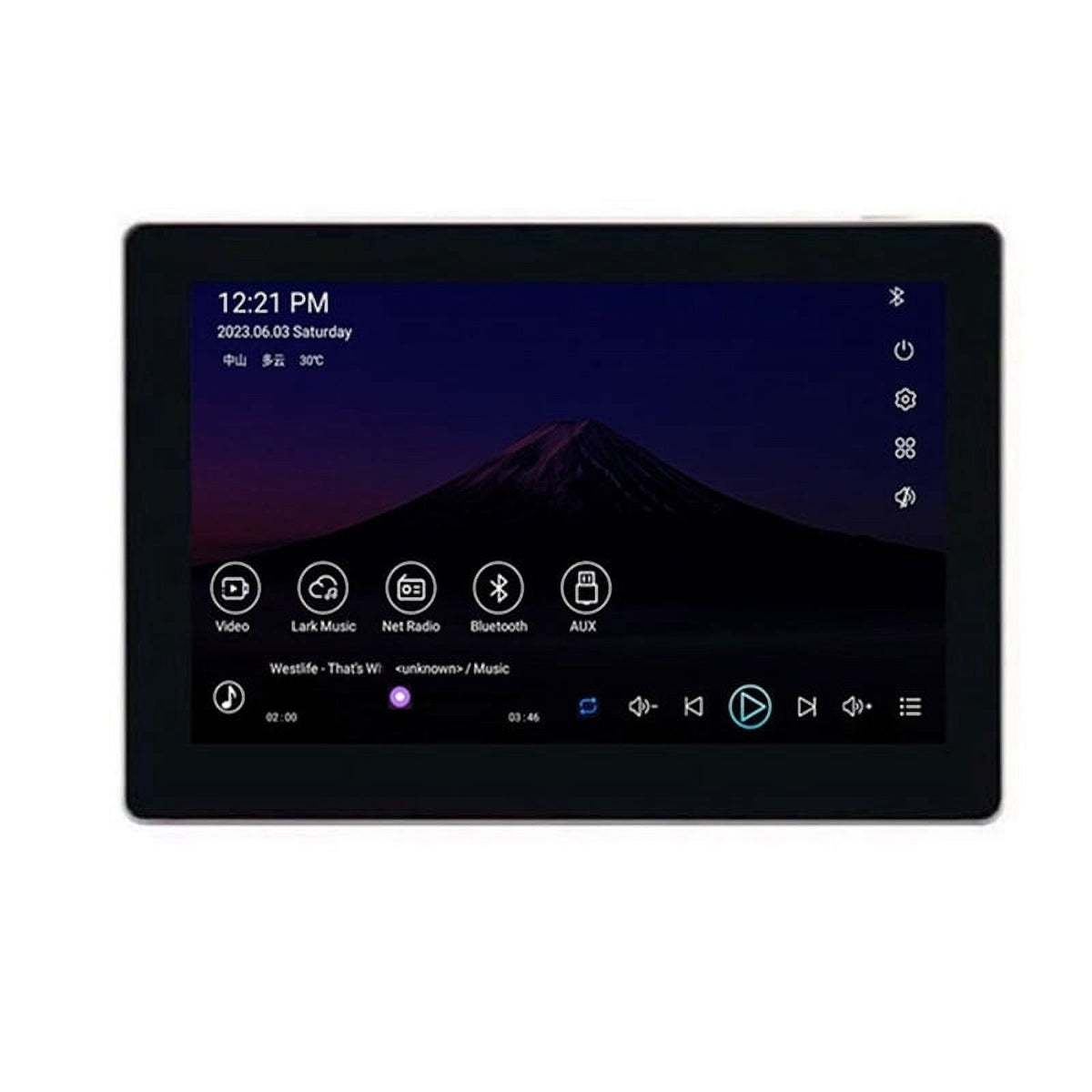 7 Inch Android 11 Smart Home Background Music Panel Stereo Sound Play WIFI Bluetooth Audio (B)