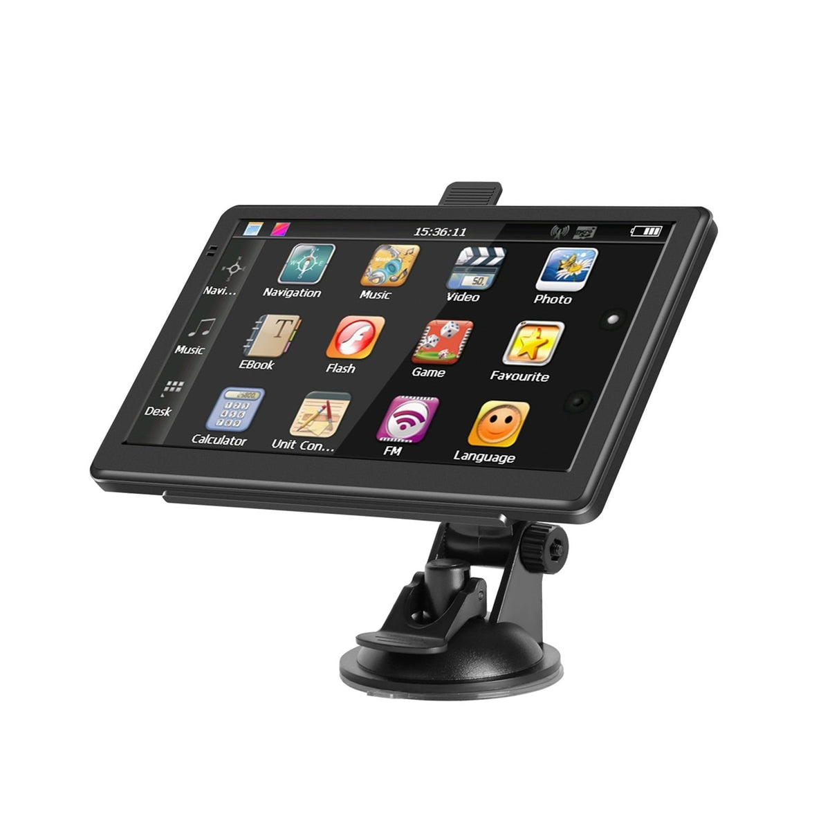 7 Inch Car GPS Navigation 128MB+8GB Truck GPS Navigator Resistive Touch Screen FM Russia Europa America