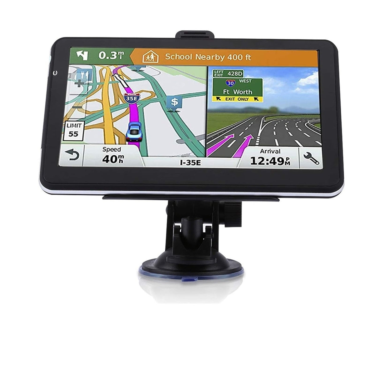 7 Inch Car Gps Navigator Touch Screen With Newest Full Europe Map