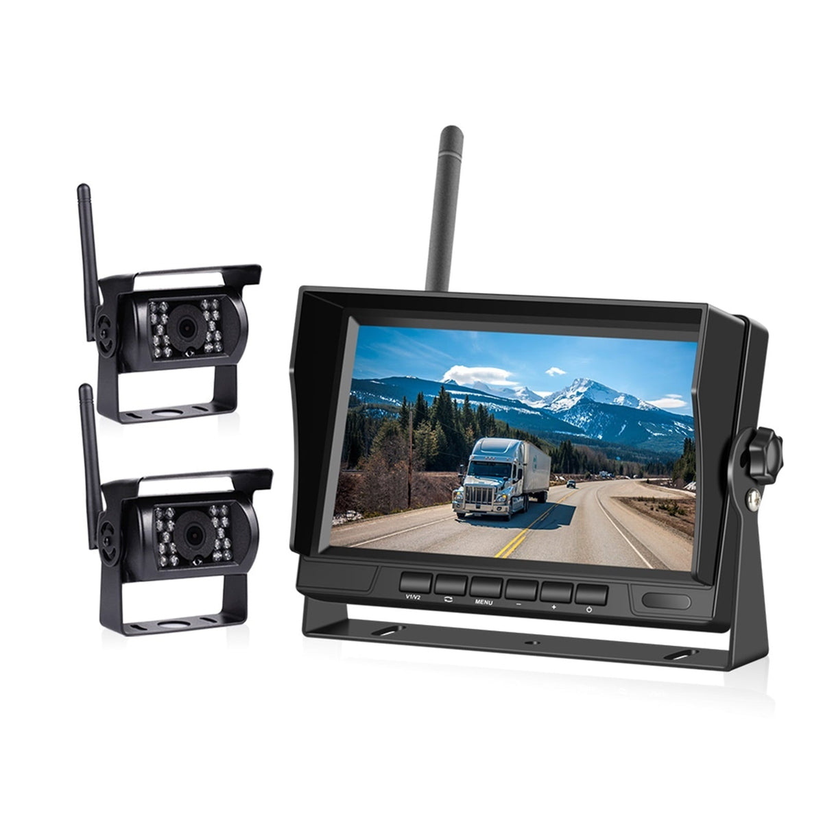 7 Inch Car Monitor Wireless Truck Backup Rear View Monitor And Wifi Reverse Backup Camera For Car RV Bus TV Monitor Screen