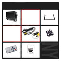 7 Inch IPS Screen HD AHD Sunshade Car Surveillance Monitor With 2 Channels Video Input Parking Camera Assistance System