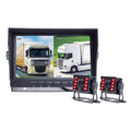 7 Inch IPS Screen Truck Bus Vehicle DVR Recorder Monitor With 2 Channels Front Rear View AHD IR Car Camera