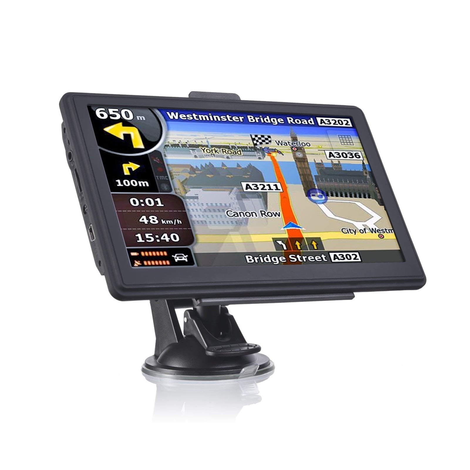 7Inch Quad Core 8G/16G Car GPS Navigation Sat Na AV-IN Bluetooth WIFI FM Transmitter Bundle Free Maps