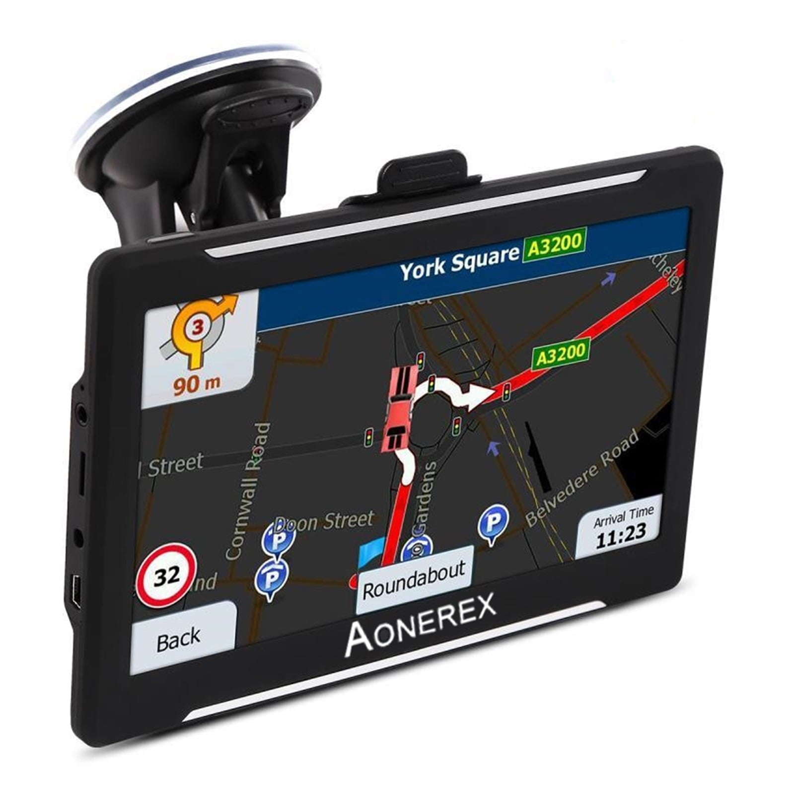 7 Inch Truck Gps Navigator Touch Screen With Newest Full Europe Map