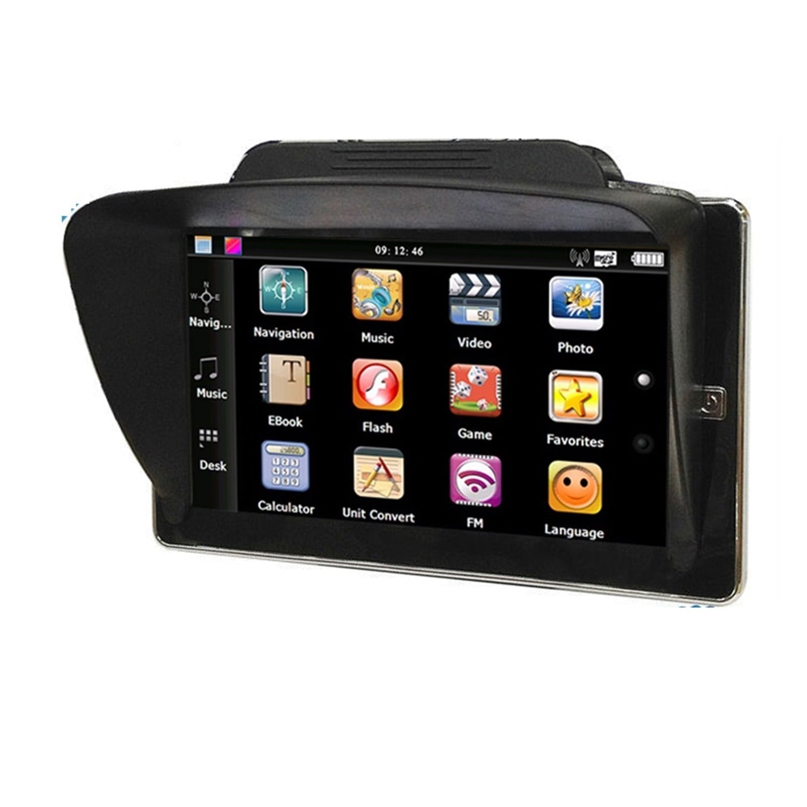 7 Inch Vehicle GPS Navigation 256M 8GB GPS Navigation Navigator With Wired Rear View Camera Free Newest Maps