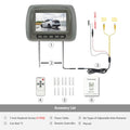 7 inch Car Headrest Monitor Automotive Headrest Screen Pillow Monitor Universal  AV Input LCD Panel Remote Control