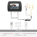 7 inch Car Headrest Monitor Automotive Headrest Screen Pillow Monitor Universal  AV Input LCD Monitor Remote Control