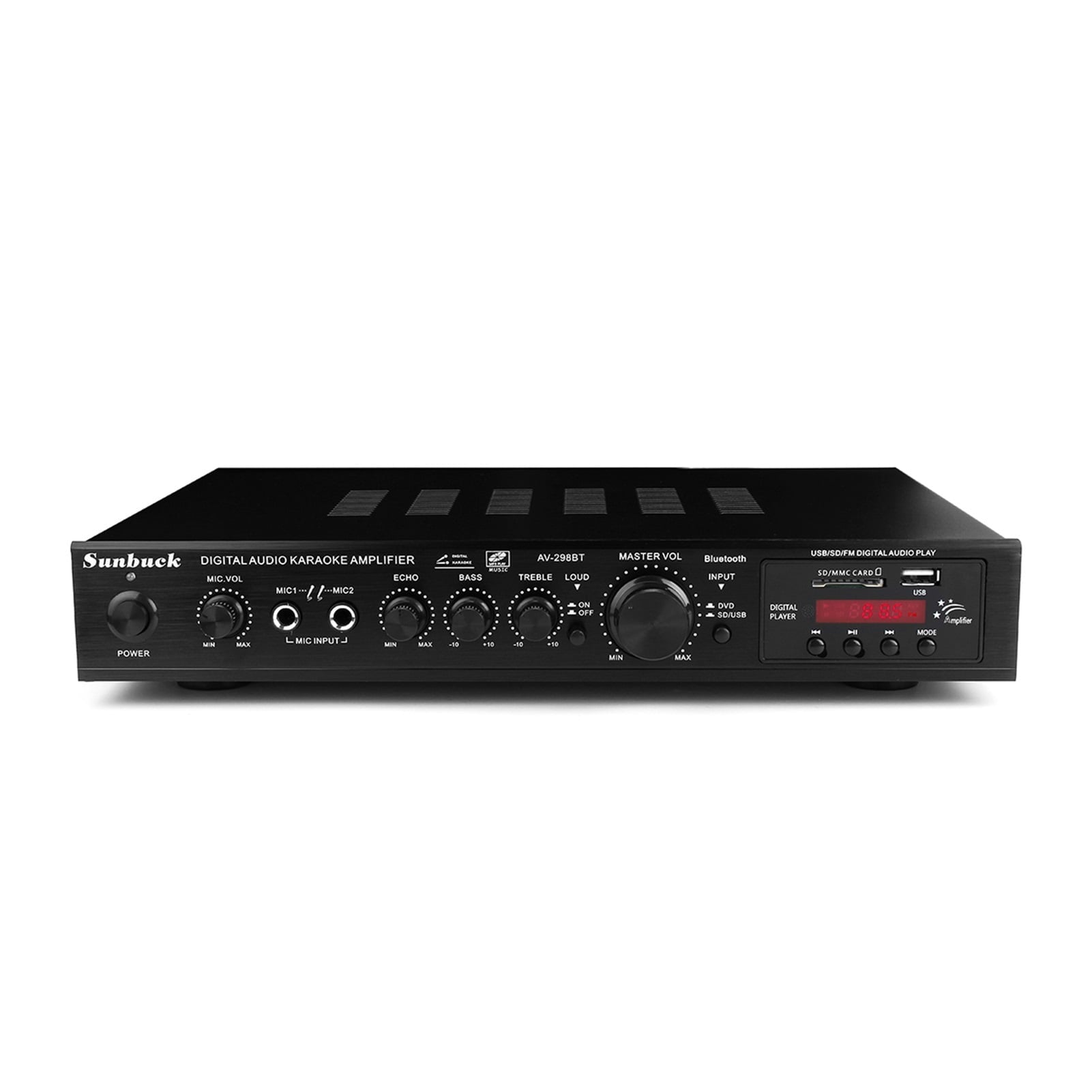 720W 5CH Bluetooth Amplifier Stereo AV Power Surround Bass Car Audio Subwoofer Speakers LED Digital For Karaoke Cinema