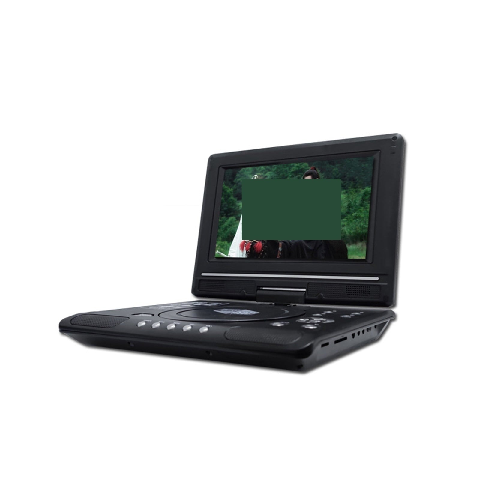 9.8 Inch Portable HD TV Home Car DVD Player VCD CD MP3 DVD Player USB Cards TV Portatil Cable Game 16:9 Rotate LCD Screen ,Upgrade Drive