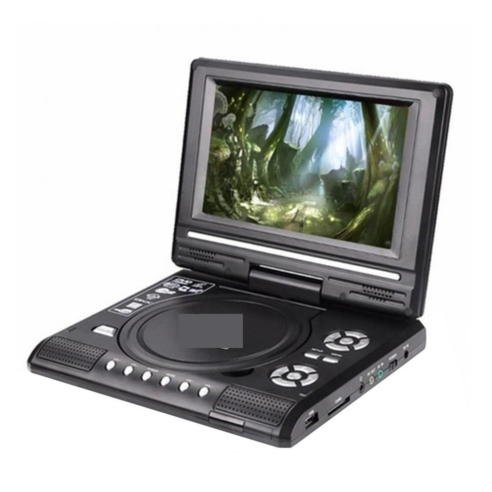 9.8 Inches Portable DVD Player High Clarity TV Function Built-in Card Reader Swivel Screen Mobile DVD Player for Travel ,Wide Use