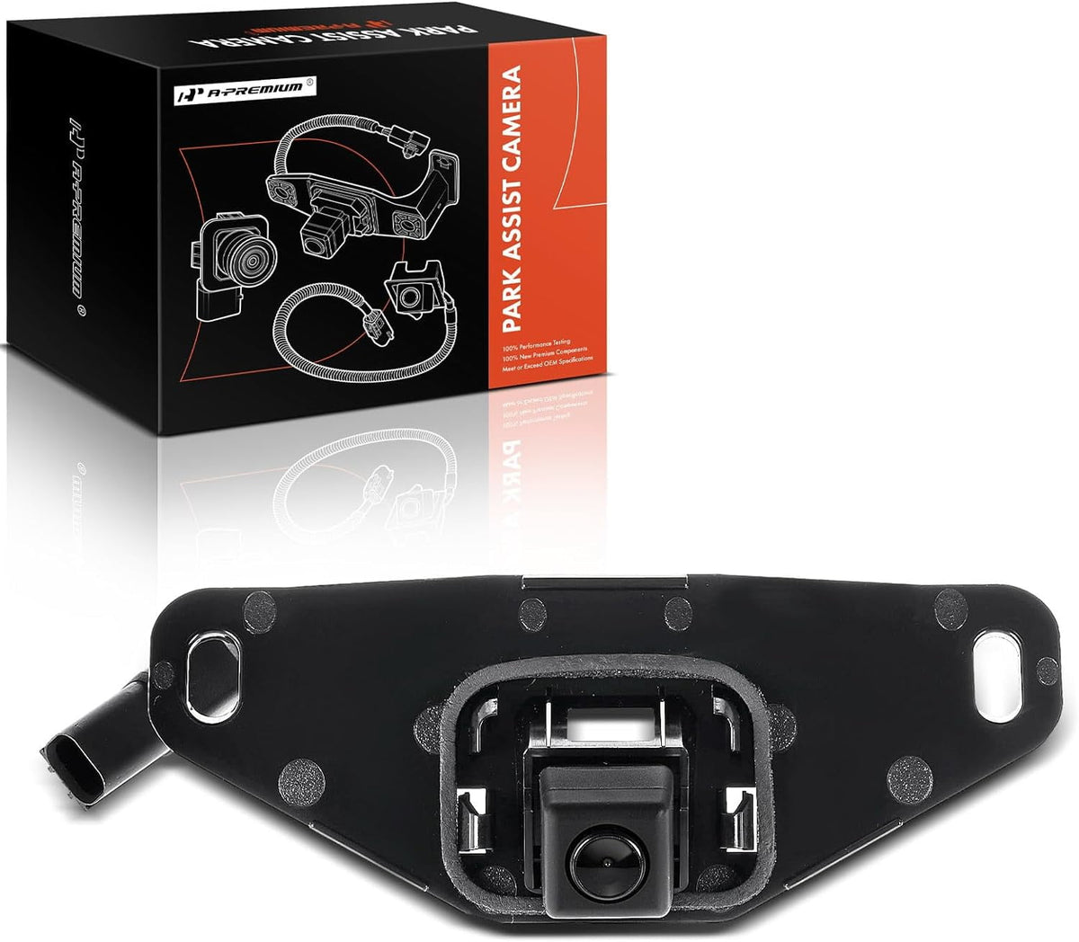 A-Premium Park Assist Camera Rear View Backup Reverse Camera Compatible with Select Toyota Models - 2013 2014 2015 Sequoia - Replace# 86790-0C010