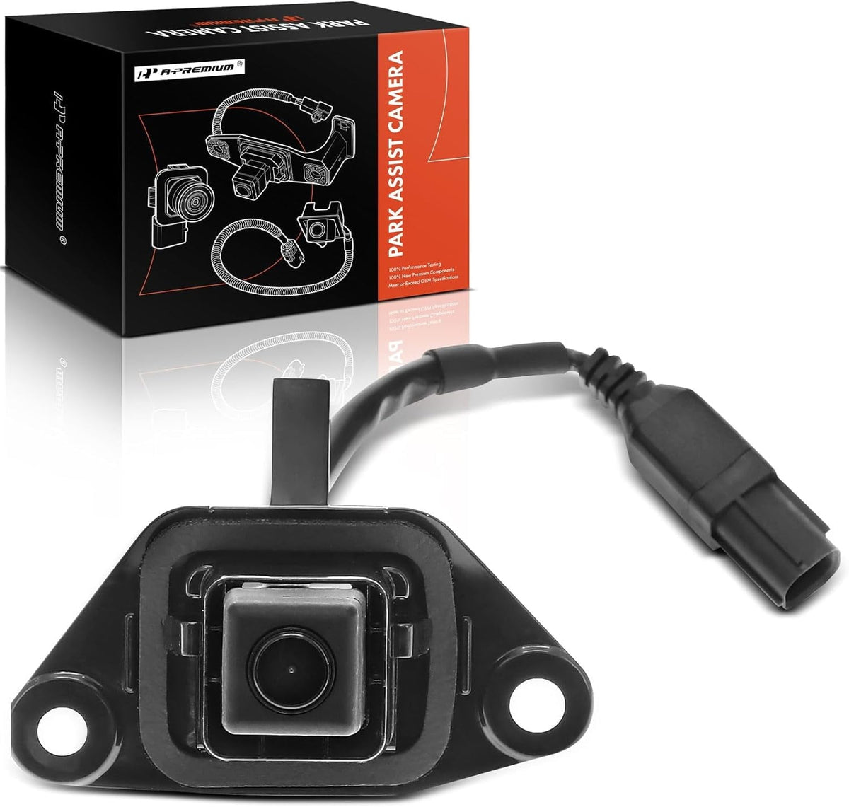 A-Premium Park Assist Camera Rear View Backup Reverse Camera Compatible with Select Toyota Models - 2010 2011 2012 2013 Highlander - Replace# 8679048130