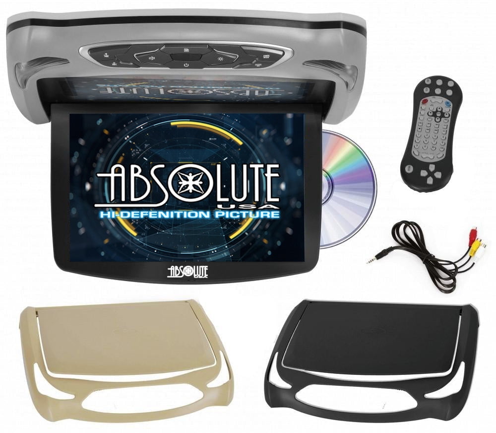 Absolute DFL14HD Flip 14Overhead Flip Down TFT LCD Monitor with Built-in DVD Player