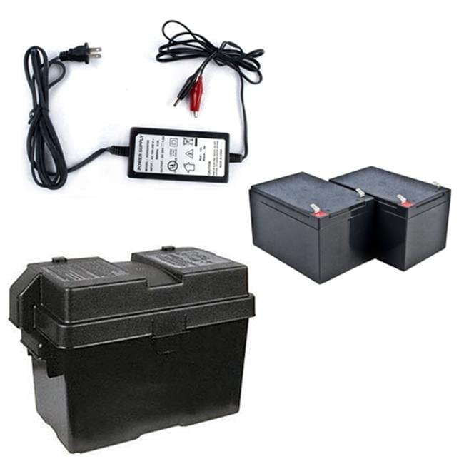 Aleko 4ACC2-UNB 4 x 12V 12Ah Back Up Kit for 24V Dc Applications