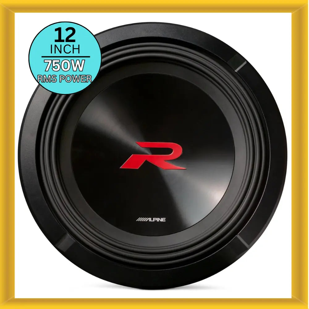 Alpine R-Series R2-W12D2 Car Subwoofer, Black, 12¡±