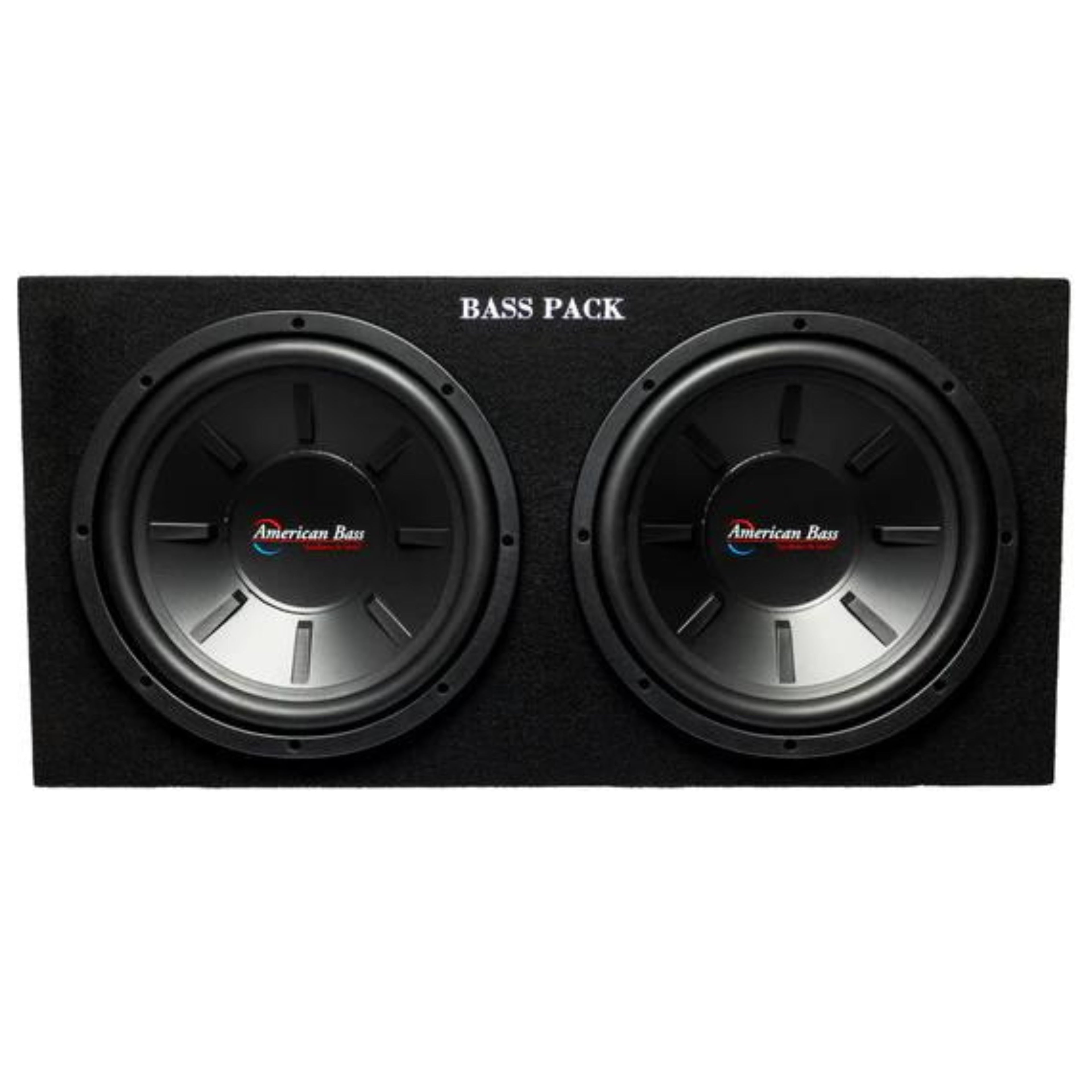American Bass 12-Inch Subwoofer Bass Pack with 350W RMS Amplifier, Dual 4-Ohm, Car Audio System