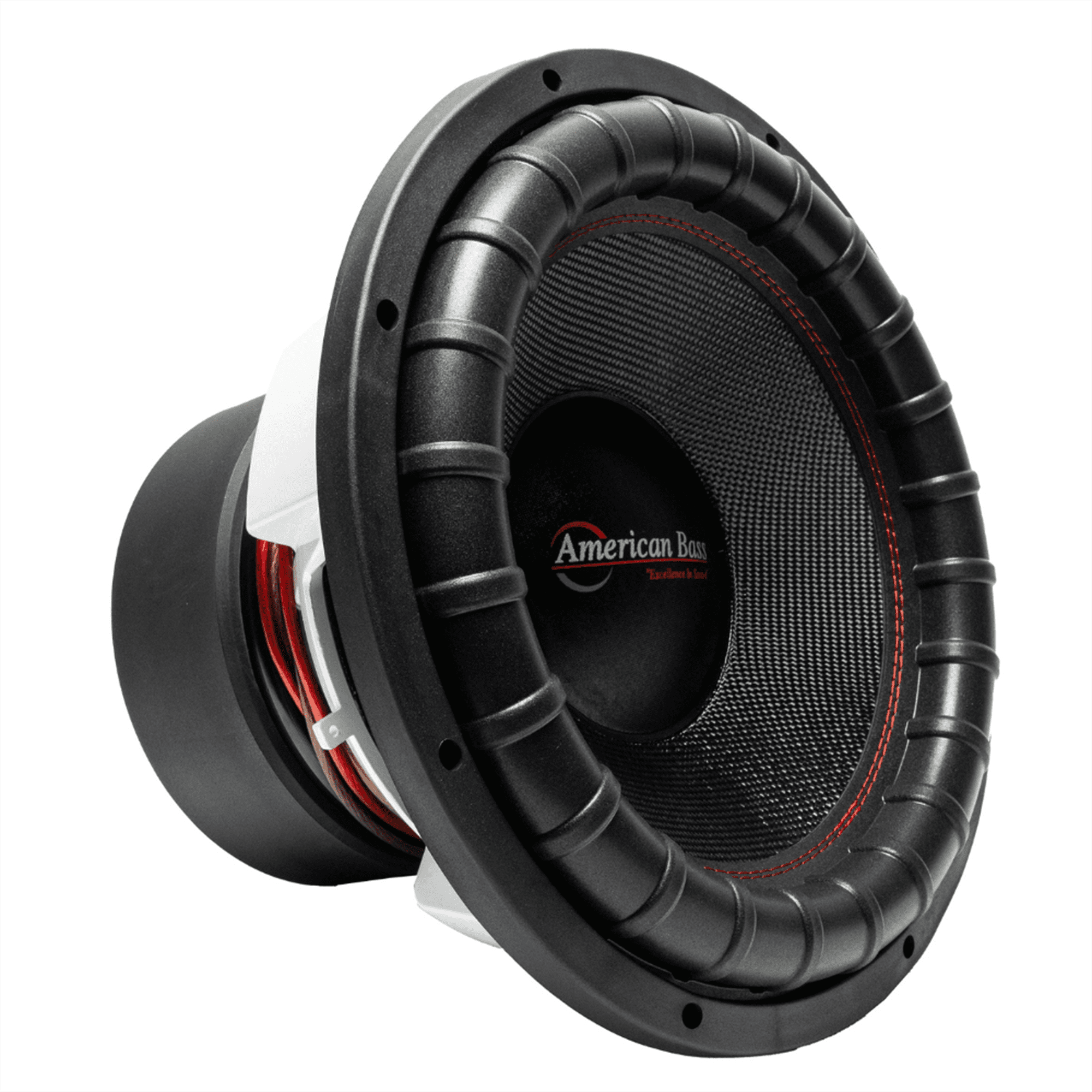 American Bass Godfather Series Subwoofers Dual 2 Ohm Voice Coil, 3000 Watts RMS/6000 Watts Max, 400 Oz Magnet