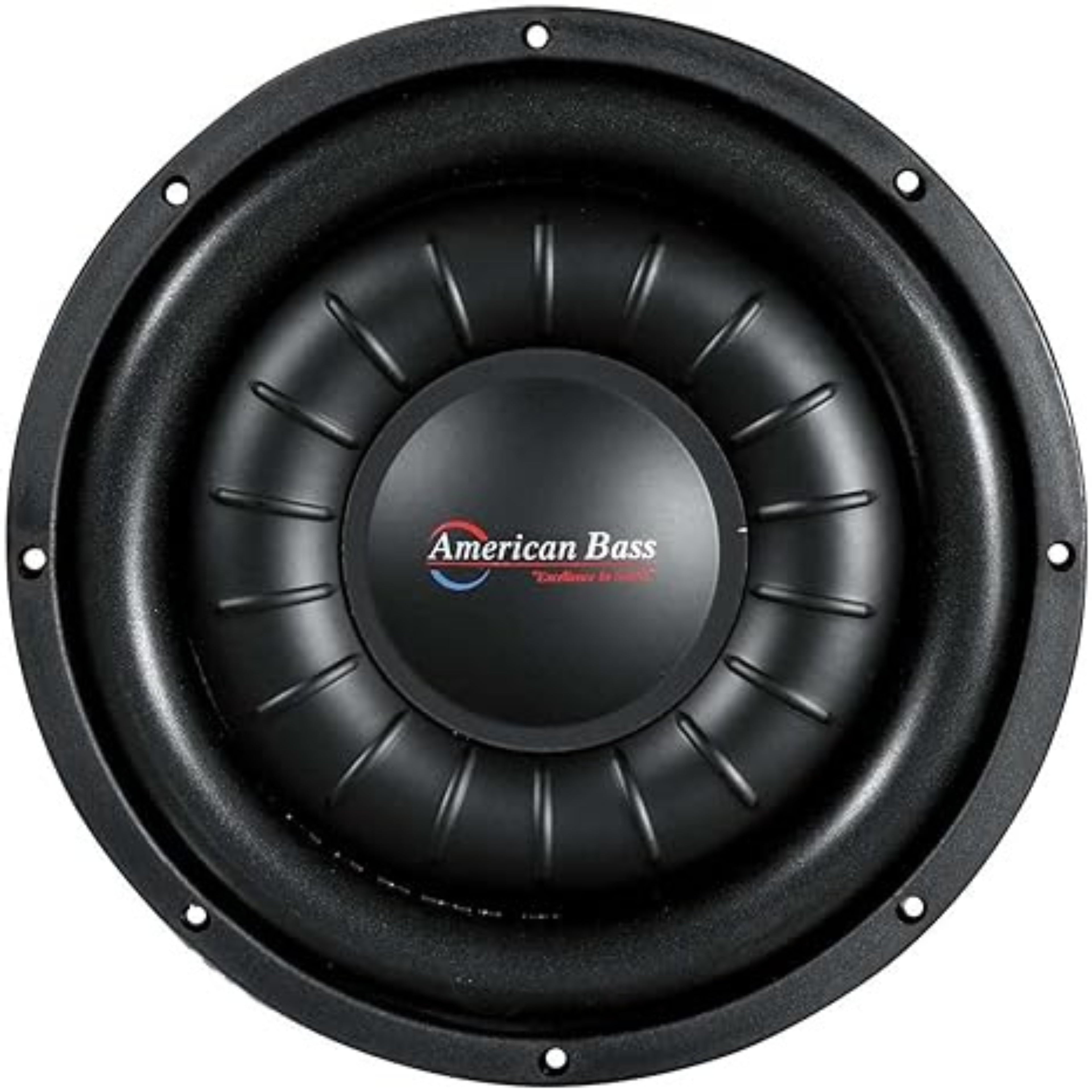 American Bass  10 in. 1500W Dual 4 Ohm Shallow Hawk Slim Mount Subwoofer
