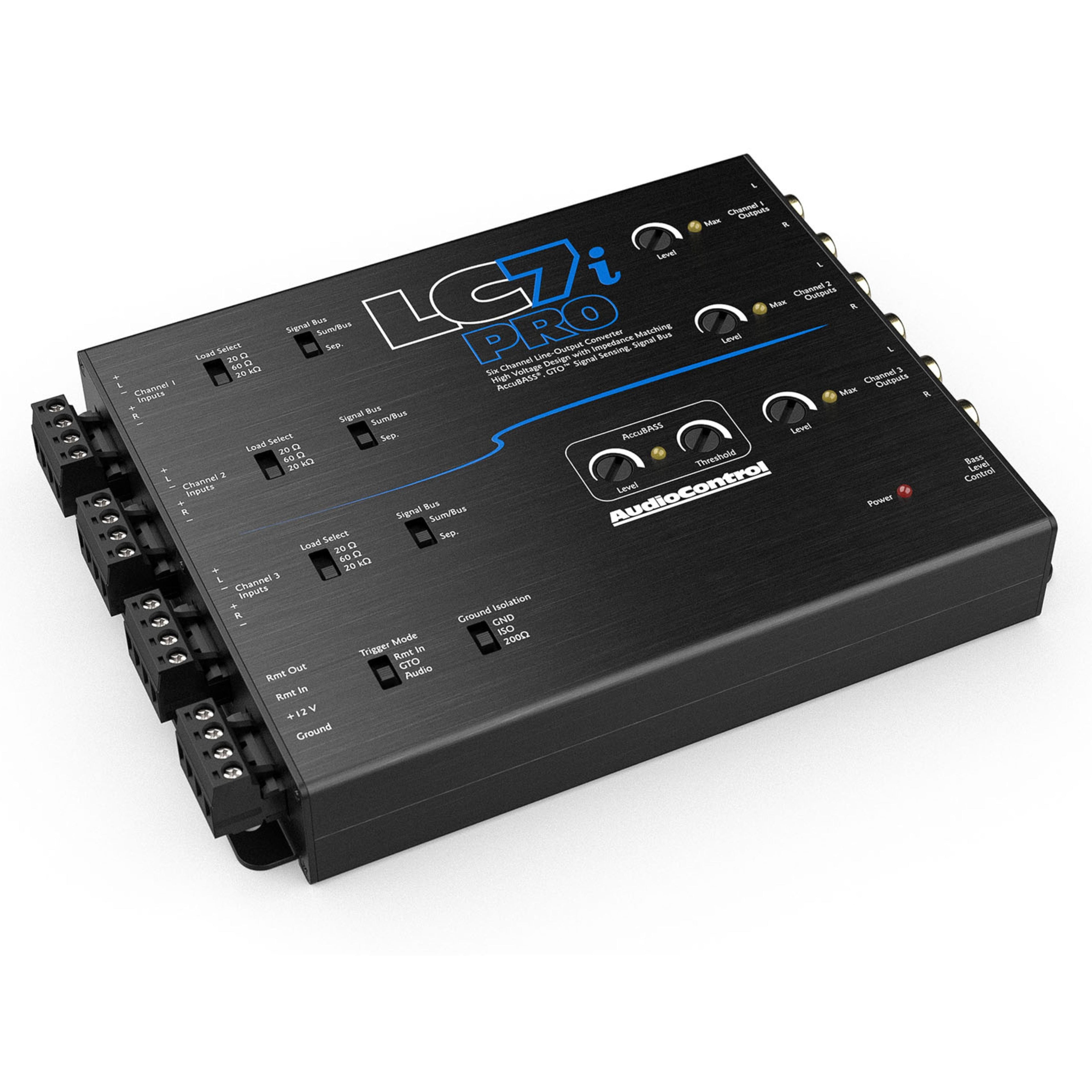 AudioControl LC7i PRO 6 Channel Line Out Converter with AccuBASS & Dash Remote
