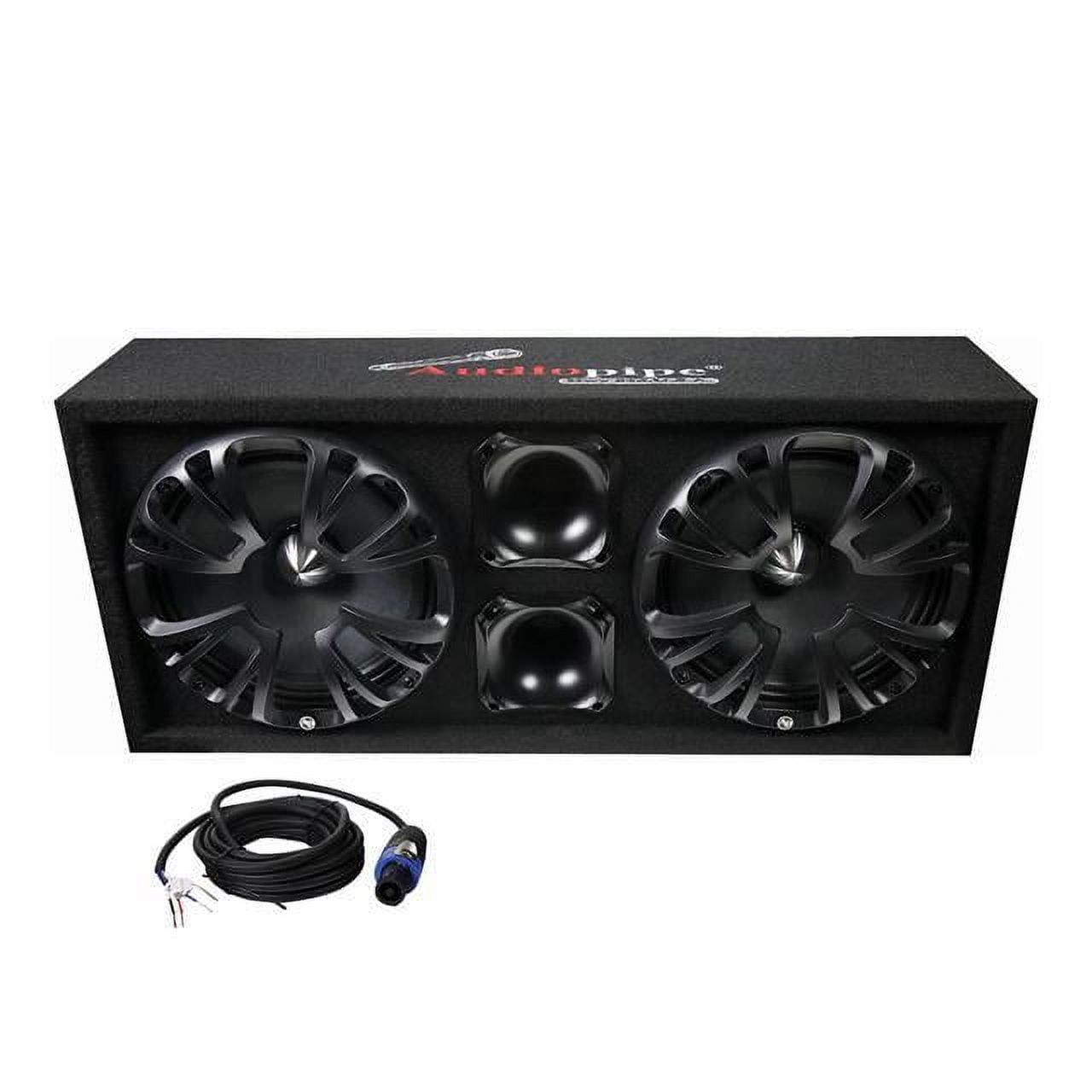 AudioPipe AP-CHULD-102 Sealed Dual 10 Inch Car Audio Subwoofer Box Enclosure