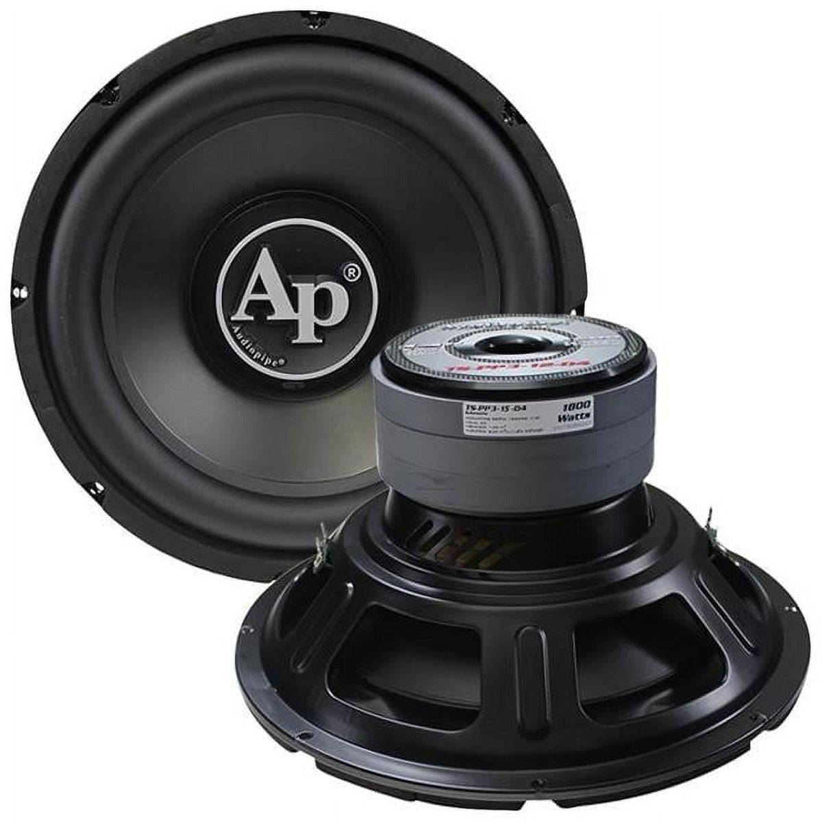 Audiopipe 784644225172 15 in., 1800W Max Dual 4 Ohm Subwoofer