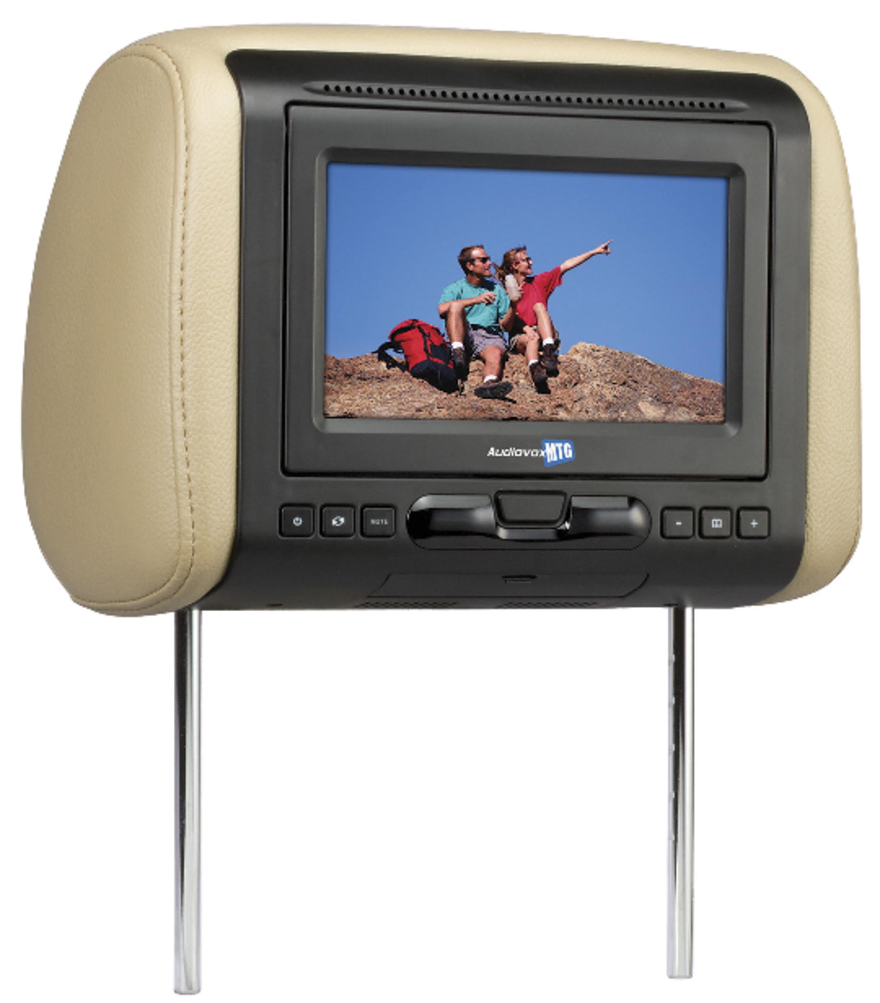 Audiovox MTGHRM1 7¡± Headrest Monitor system, Shale, Pewter and Black covers included