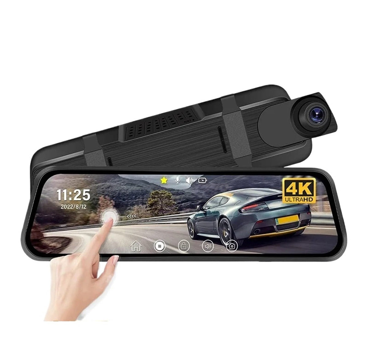 Automotive supplies 4K Car DVR 3 Lens Dash Cam For Cars GPS Rearview Mirror 10Inch Rear View Camera For Vehicle WIFI Video Recorder Car Accsesories Car recorder