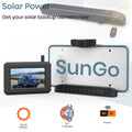 BOSCAM Solar Wireless Backup Camera, Digital Wireless Rear View Camera Car Back Up Camera Systems, Vehicles License Plate Reverse Camera for Trailer