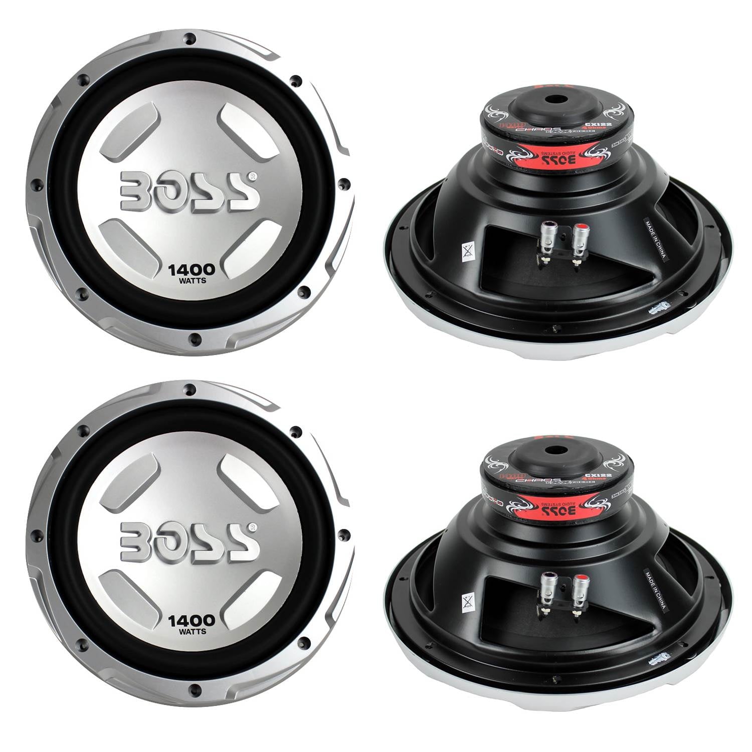 BOSS AUDIO Chaos CX122 125600 Watt Car Power Subwoofer Sub Woofer PAIR