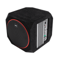 BOSS Audio Systems CUBE10 600W 10 inch Car Subwoofer and Amplifier Combo - Built in Amp, Passive Radiator, Low Pass Filter, Bass Boost
