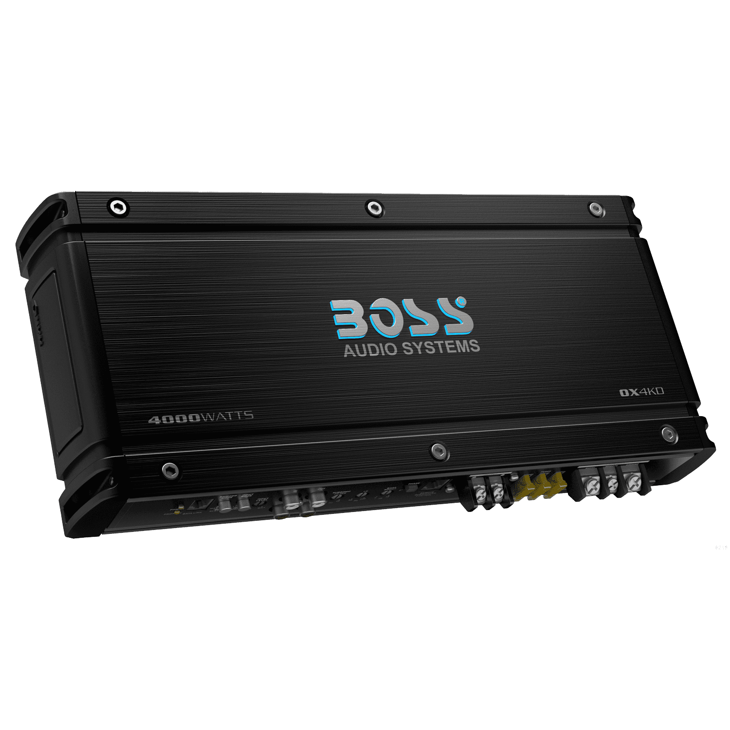 BOSS Audio Systems OX4KD Onyx Series Car Audio Subwoofer Amplifier ¨C 4000 High Output, Class D, 1 Ohm Stable, Low Level Inputs, Low Pass Crossover, Low Pass Crossover, MOSFET Power, Monoblock, Stereo