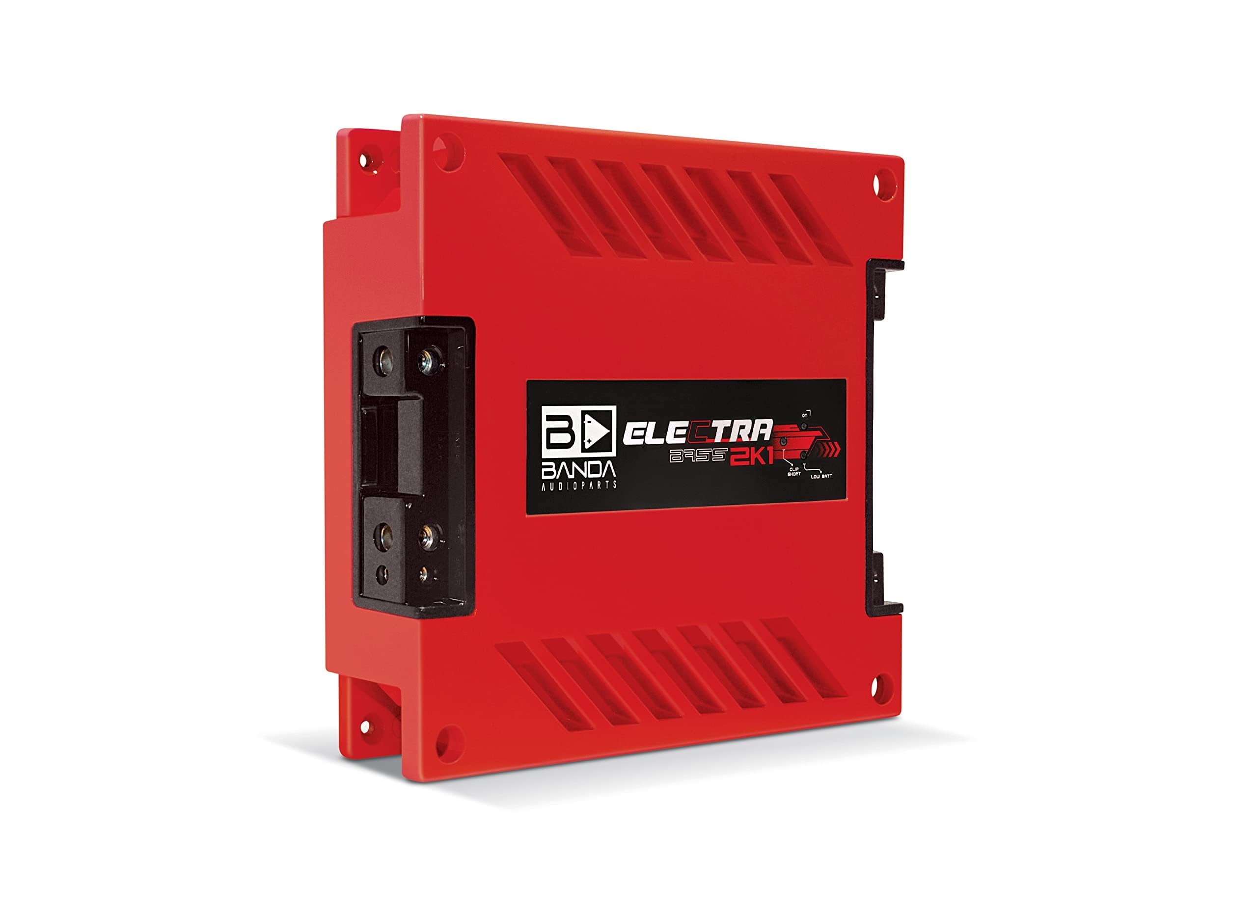 Banda 2K1OHMRED 2000W 1 Ohm Bass Car Audio Amplifier, Red