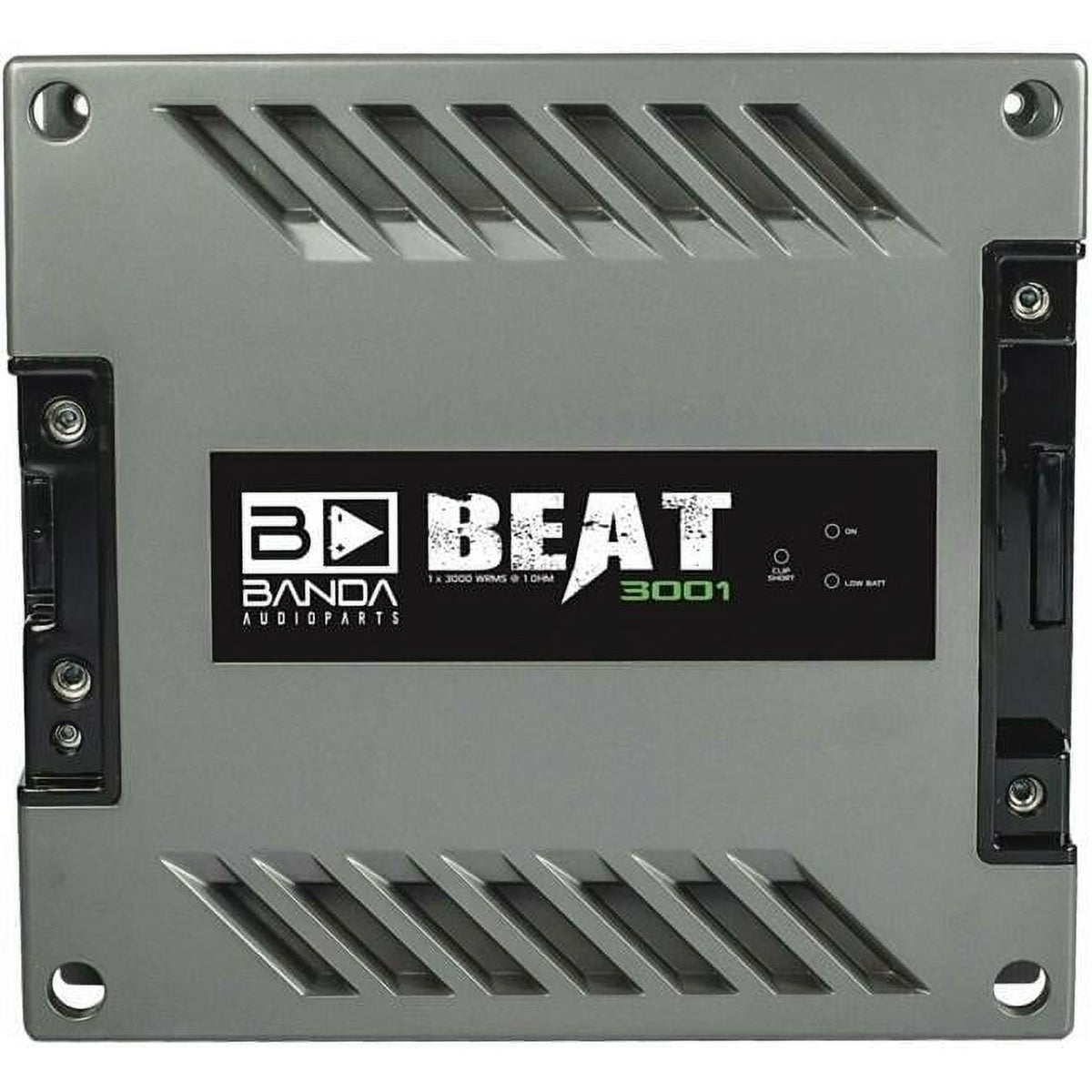 Banda BEAT3000.1RED Compact Vehicle Audio Amplifier, Red, 7 lbs