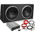 Belva Custom-Fit 10Car Subwoofers with Class A/B Mono Block Amp, Black