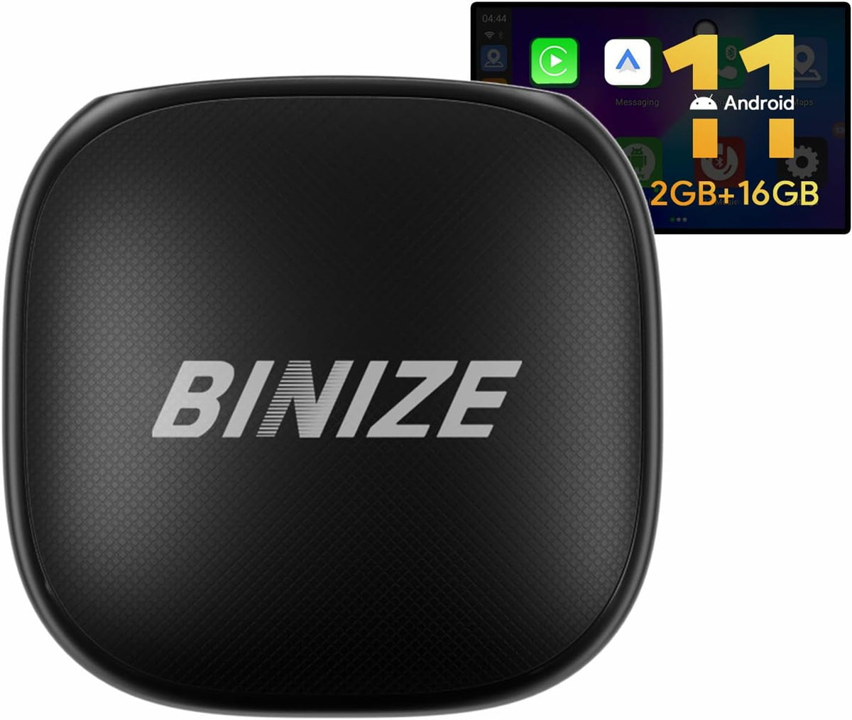 Binize Android Carplay AI Box, Carplay Video Streaming, Magic Box Carplay Streaming Device for Car,Multimedia Video Box, Built in YouTube, Netflix, Hulu, etc