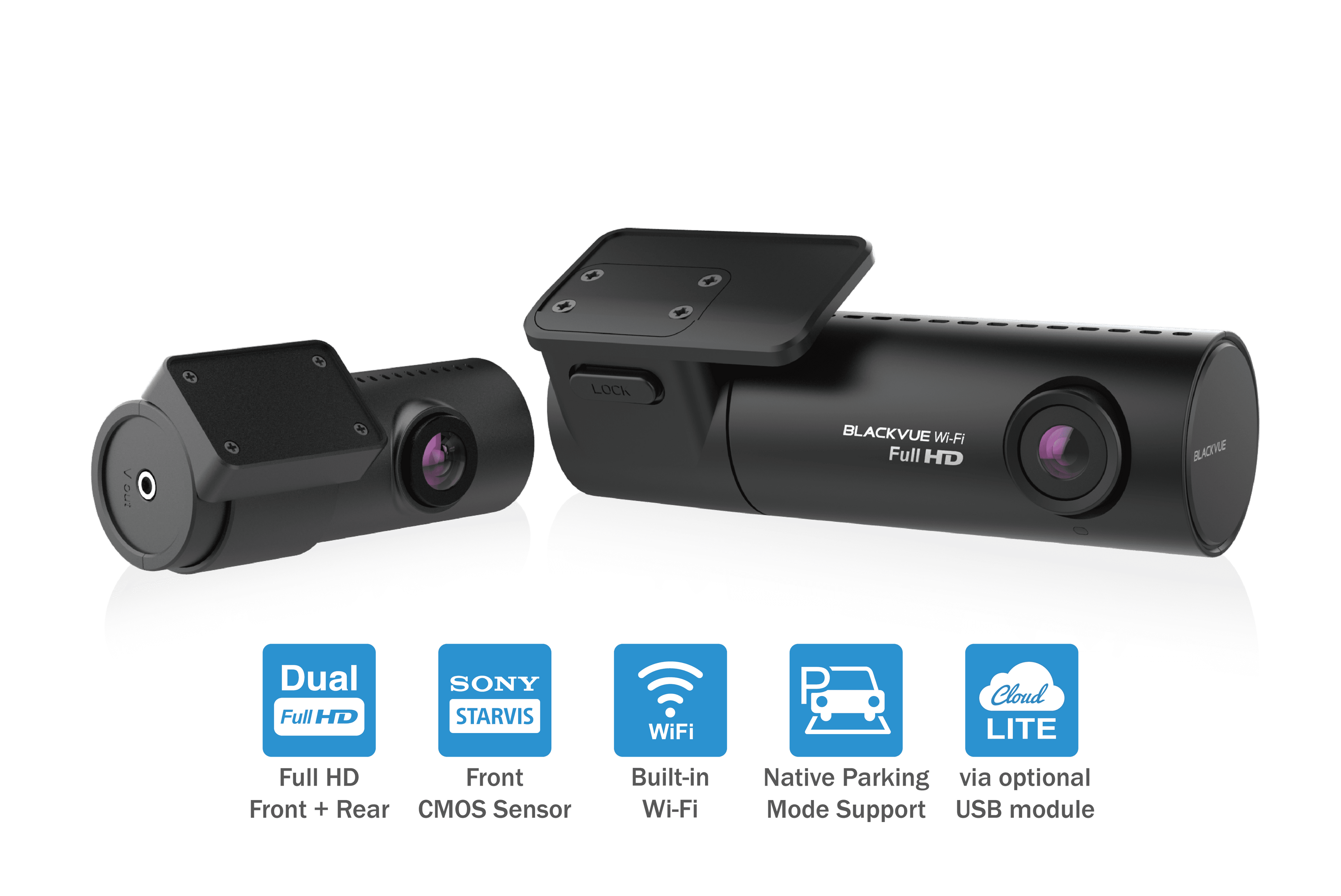 Blackvue DR590X-2CH Dash Cameras 32 gb 2 Channels / Dual Full HD 1080p @ 30 Fps 2 lb