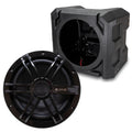 Bluave X10S2B 10X Series High Power 250w Marine Subwoofer 2-Ohm Black Grill with 10Universal Marine Sub Box Enclosure for Cars, Trucks, Powersports, UTVs, Golf Carts, Boats
