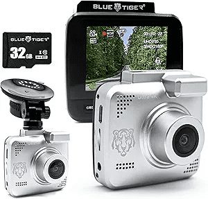 Blue Tiger Silver Series Dash Camera - 4K Picture Clarity, 170 Degree Viewing Angle