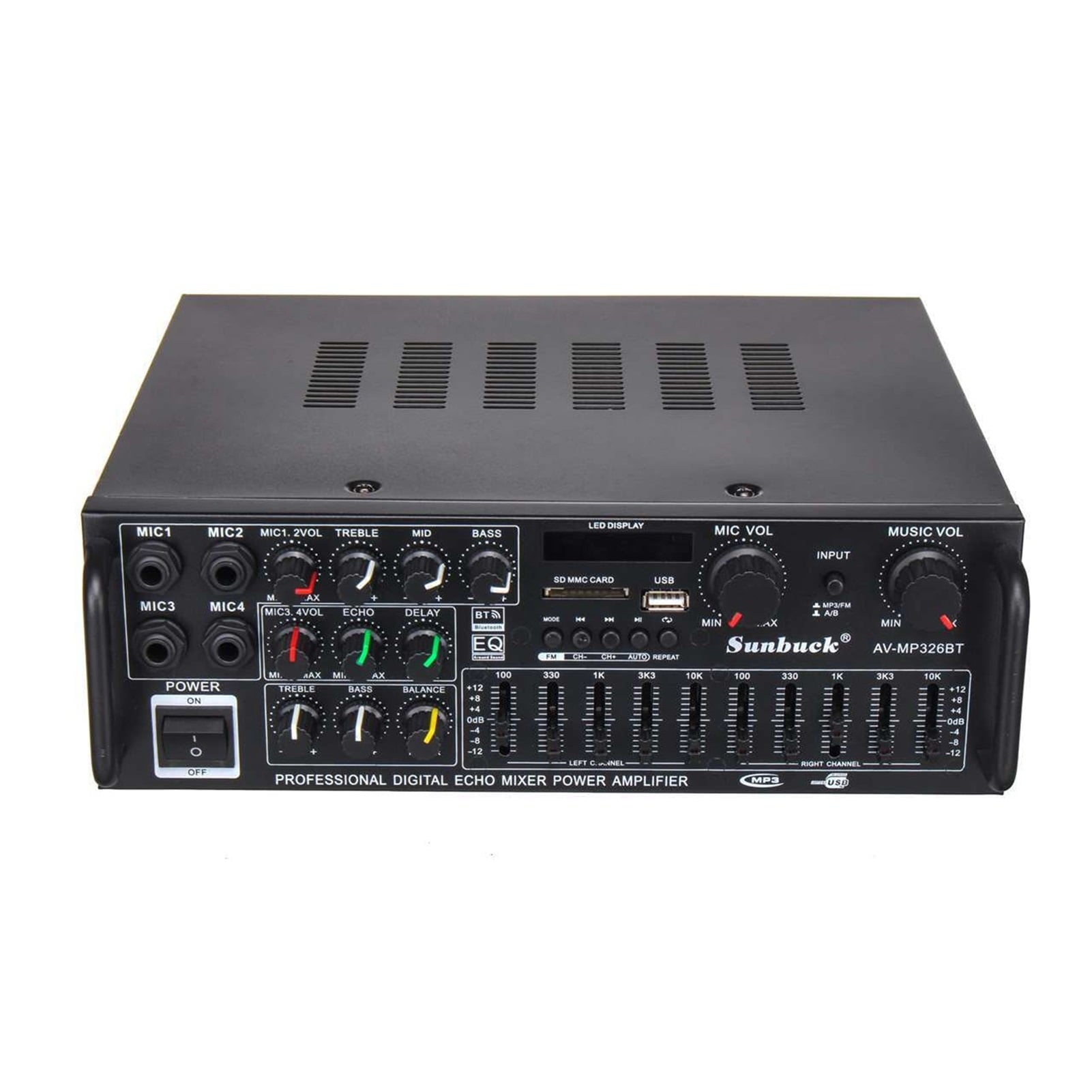 Bluetooth Version Stereo Amplifier Wireless 2 Channel Hifi Stereo Audio Home Karaoke Power Amplifier Car Auto Audio