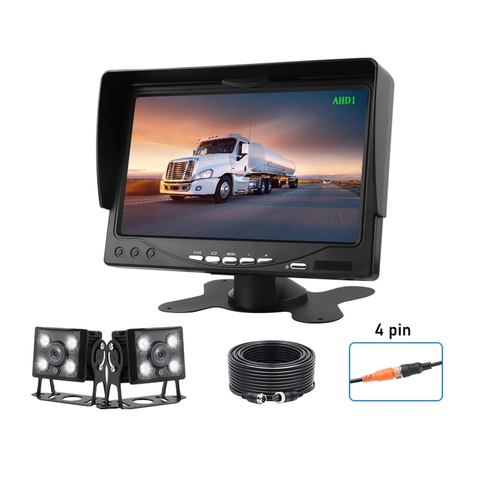 Car Monitor Rear View Camera Night Vision Monitor Waterproof Reverse Parking Assistance System Truck For Bus RV