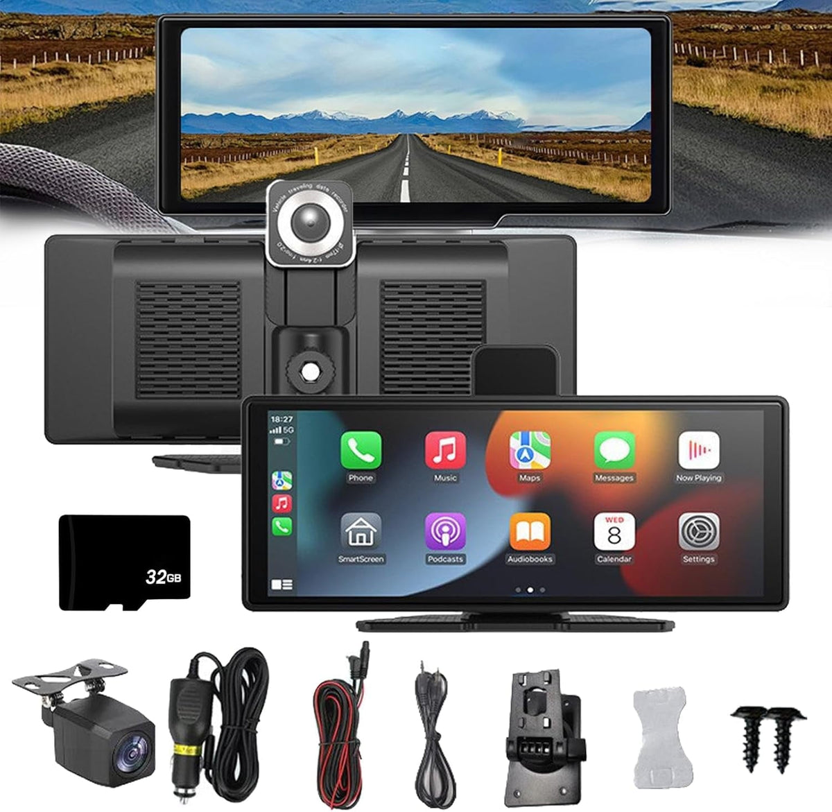 Car Tablet Pro Max 2024, Cartablet Pro Max 2024 Model, Tablet Holder for Car, Tablet Car Mount, 10.26HD Auto Screen, Car Tablet with Dash Cam,GPS Navigation/Voice Control