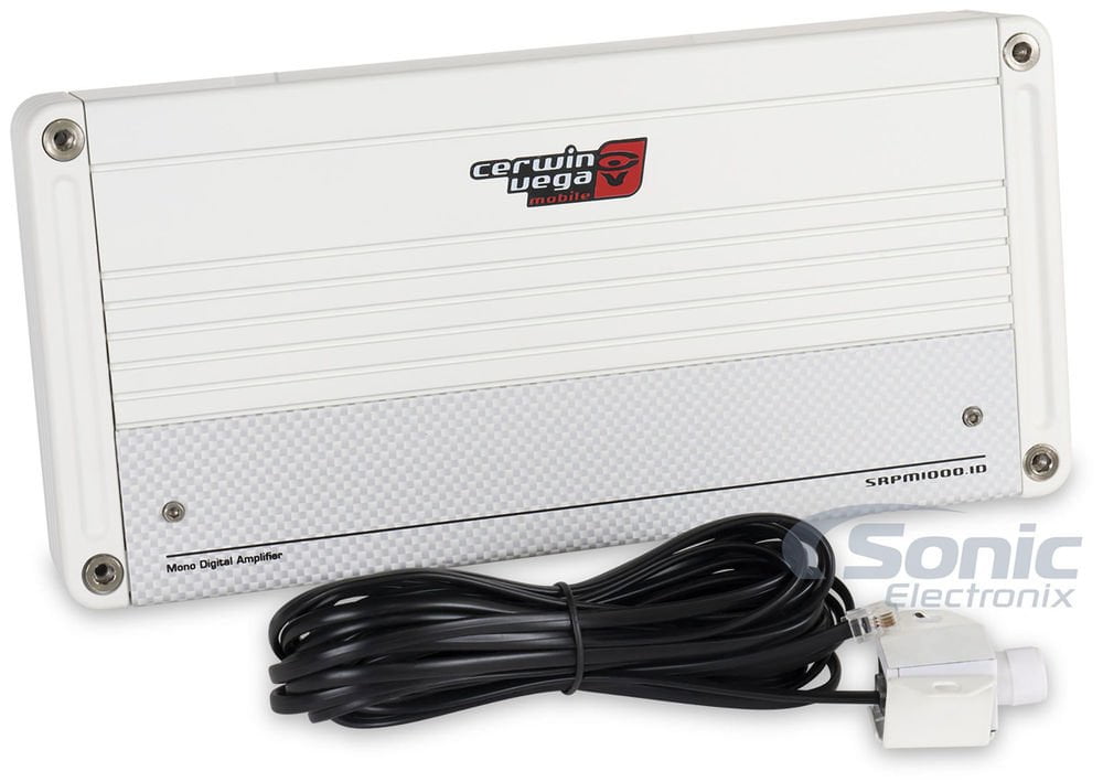 Cerwin Vega SRPM1000.1DW  Stroker Series Monoblock Marine Amplifier - White (1000W RMS)