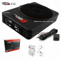 Cerwin-Vega VPAS10 550W 10Slim Under Seat 2-ohm Subwoofer Powered MOSFET Amp Bundle