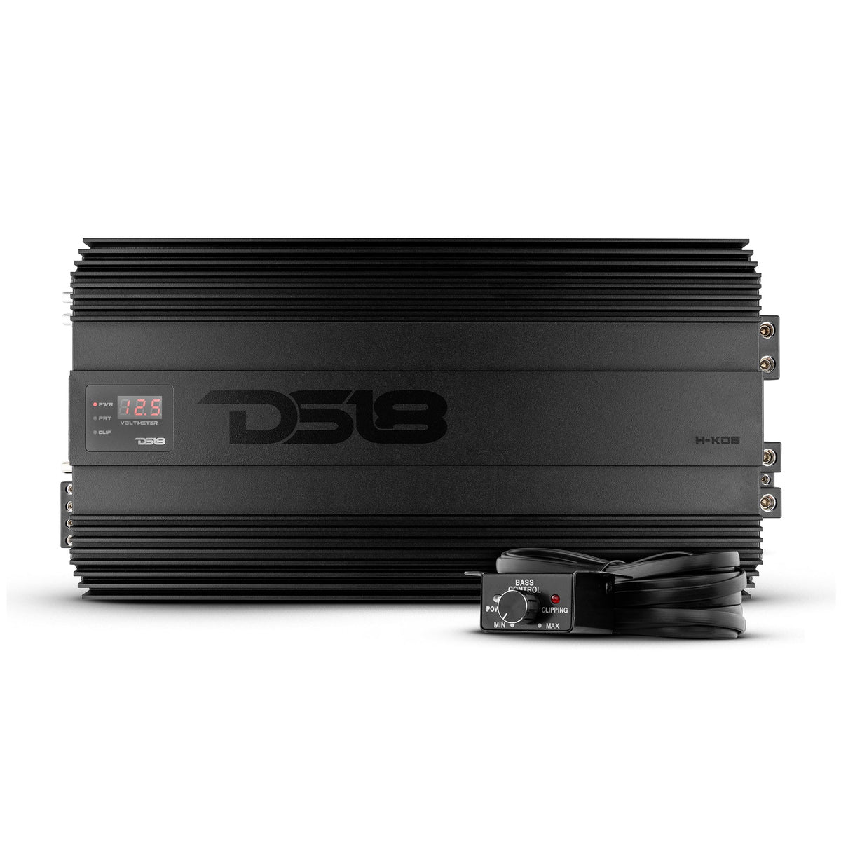 DS18 Hooligan 1 Channel Monoblock 8000W Amplifier Voltmeter Clip Indicator H-KO8