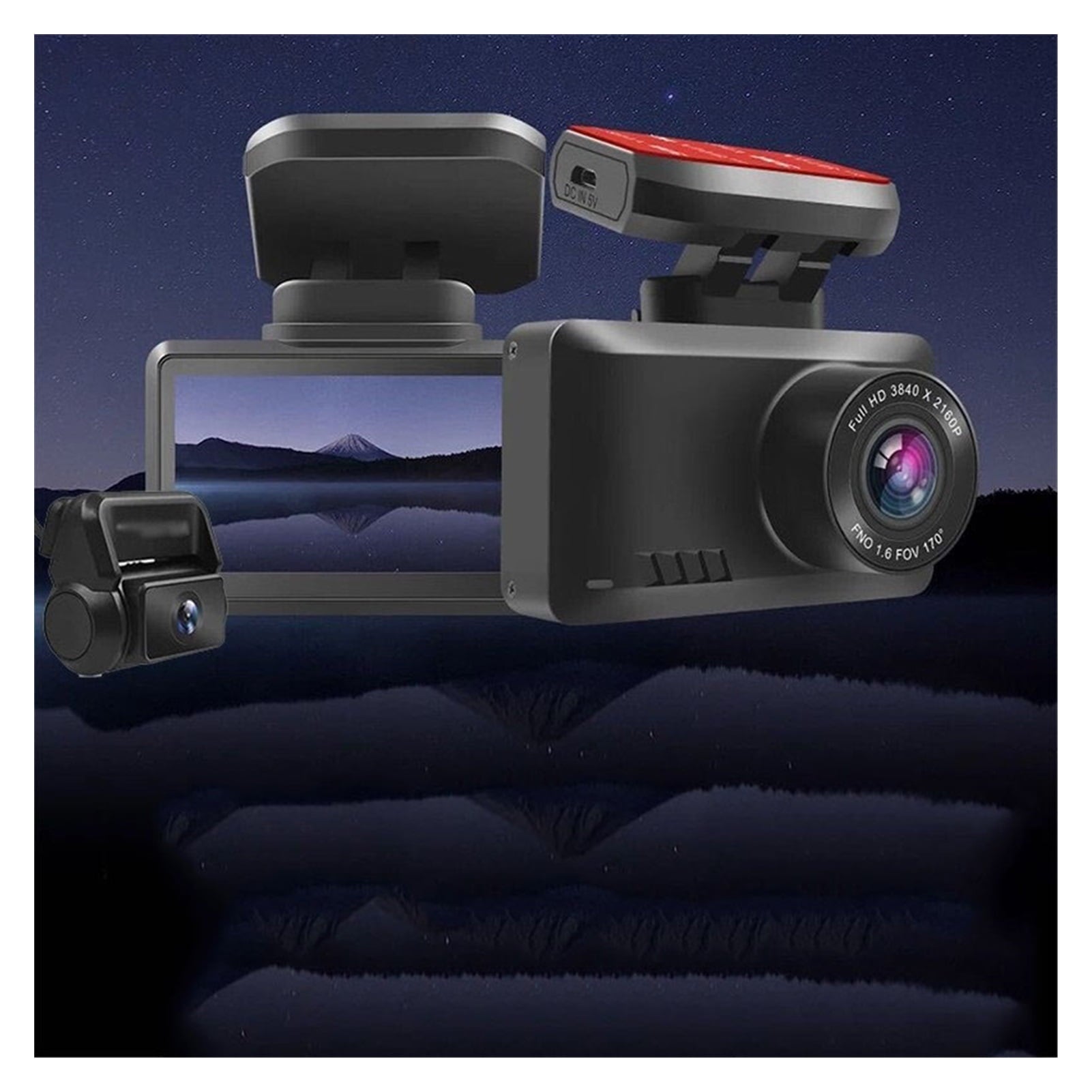 Dash Cam Car Camera Dashcam 3840*2160P 30FPS Ultra HD DVR Dual Lens Video Recorder Gesture Photo GPS Tracker Dashcam