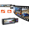 Dash Camera for Cars - Dash Cam for Car - Three Recording Driving Recorder 2K Large-Wide Angle Night Vision 3.16 Inch Ips Screen with Wifi Gravity Sensing Motion Detection Loop Recording