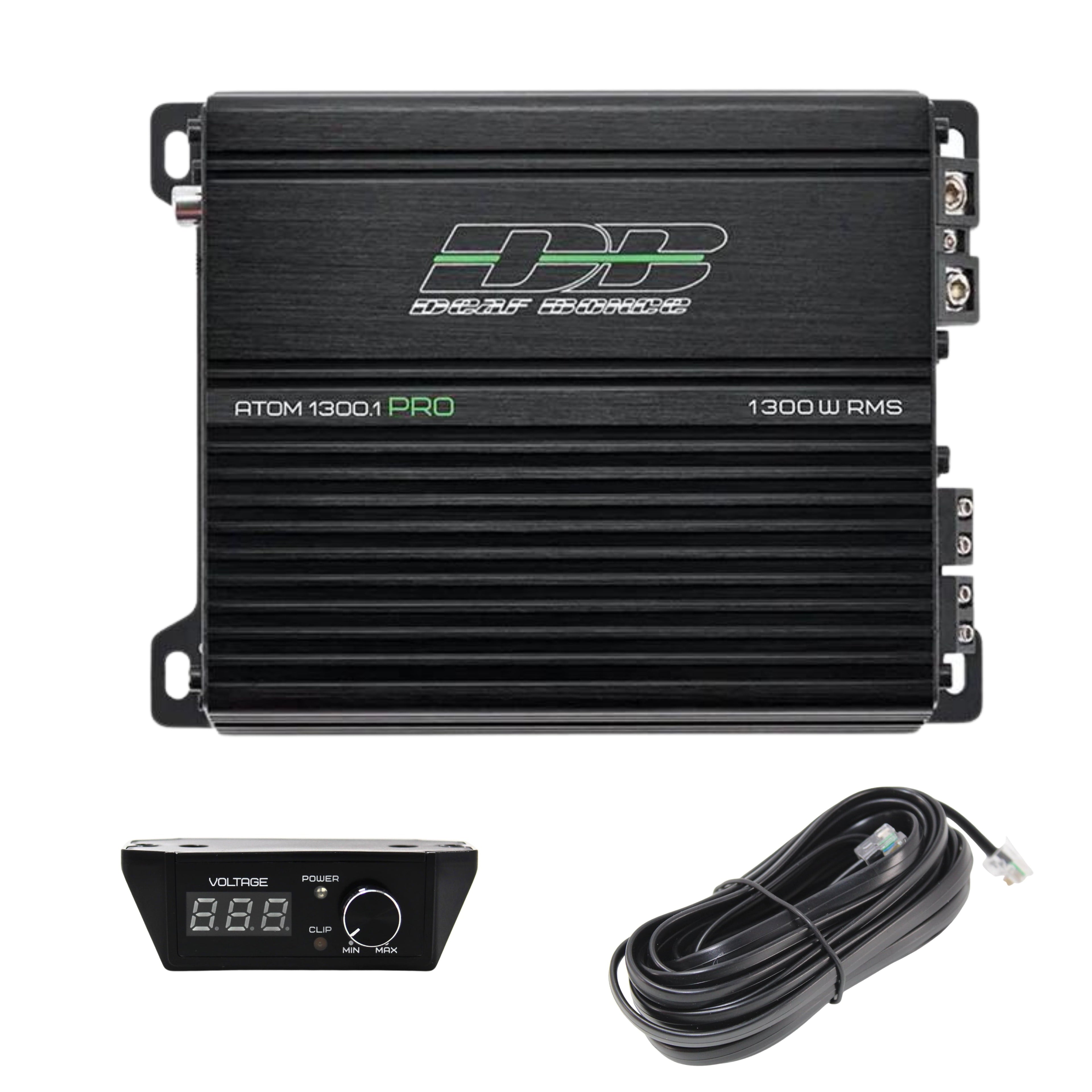 Deaf Bonce ATOM 1300.1 PRO 1300W Car Audio Power Amplifier Class-D Monoblock