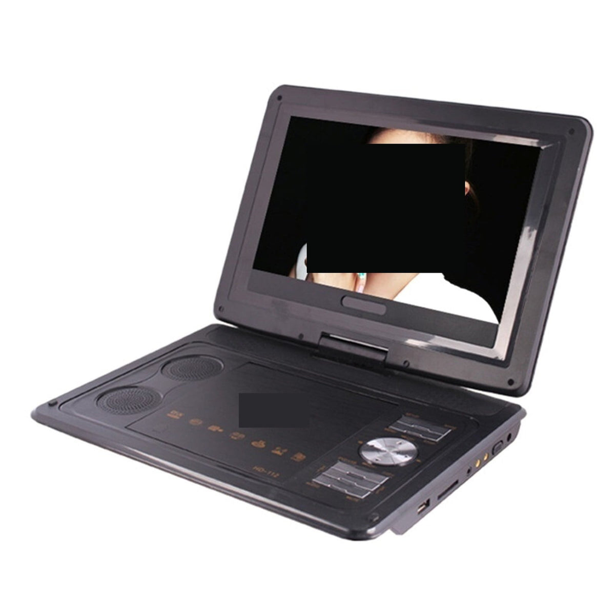 Digital Multimedia Portable EVD/DVD Video Machine Card Reader USB Ports Analog TV/Game/270 Degree Swivel LCD Screen ,High Display Quality Screen