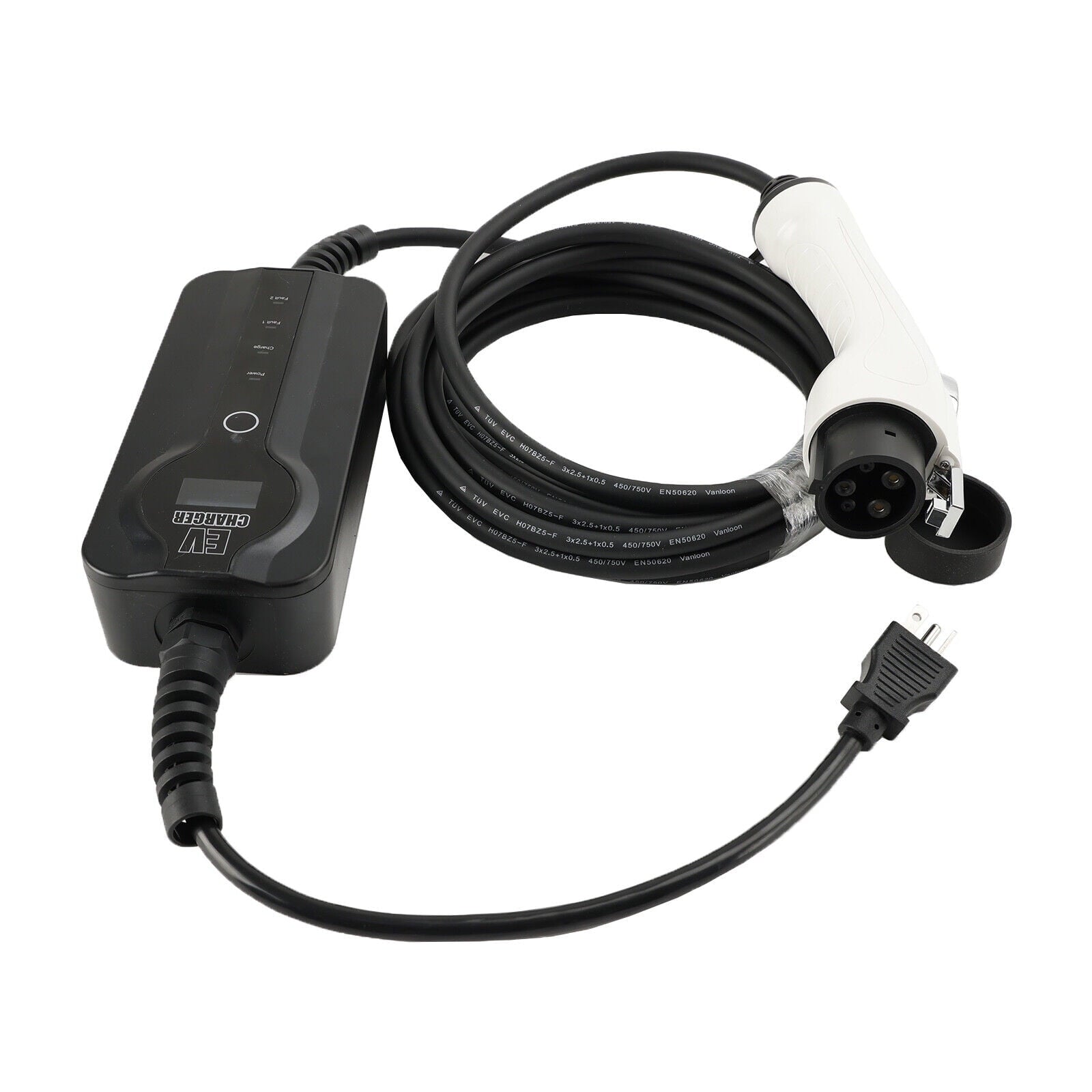 Electric Car Charger EV J1772 J1772A Household 100-240V 16A Adjustable 7m Level 2-